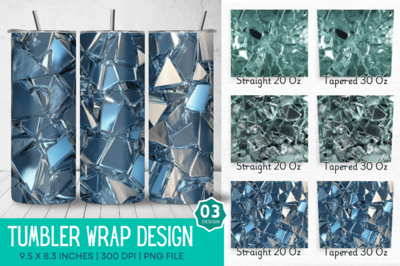 3D Broken Glass Tumbler Design Guide