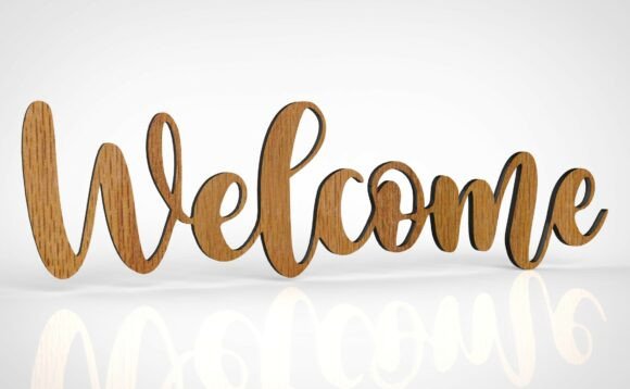 Crafting Elegance: The Complete Guide to the Welcome Sign STL 3D Model Print