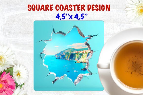 Elevating Brand Identity Through Summer Travel Square Coaster Sublimation