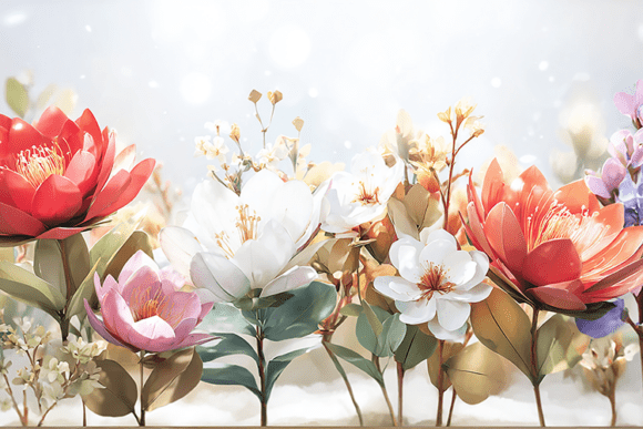 Elevating Interiors with Luxury 3D Floral Wall Art Design