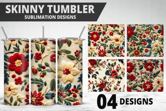 Elevating Sublimation Projects with 3D Flowers Tumbler Wrap Design