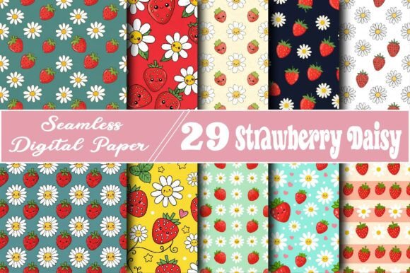 Evaluating the Strawberry Daisy Seamless Pattern for Creative Projects
