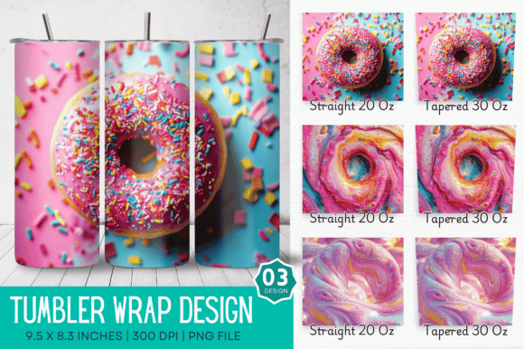 Free 3D Pink Donut Tumbler Design: Integrating High-Quality Assets into Your Sublimation Workflow