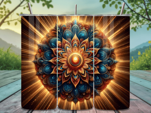 Glowing 3D Mandala Tumbler Wrap Design: A Comprehensive Guide for Creators