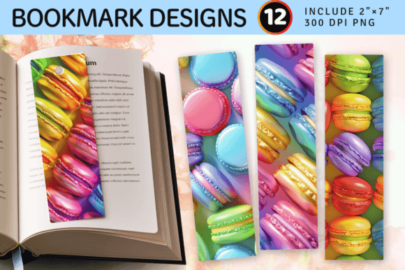 Integrating Rainbow 3D Macaroons PNG Bookmark Design into Your Creative Workflow