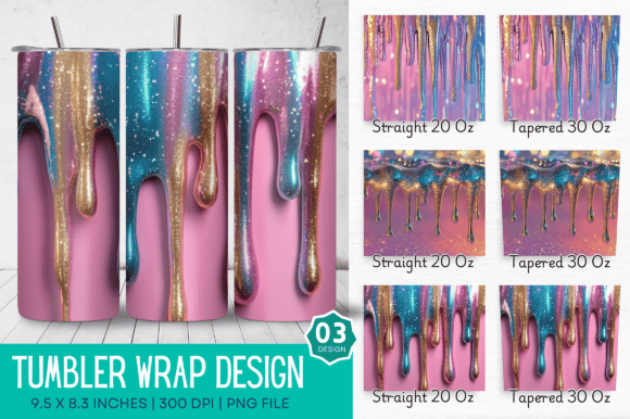 Integrating the 3D Glitter Drip Tumbler Design into Your Sublimation Workflow