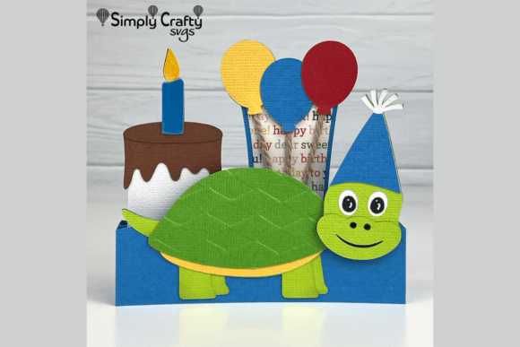 Make a Fun Turtle Birthday Box Card With SVG