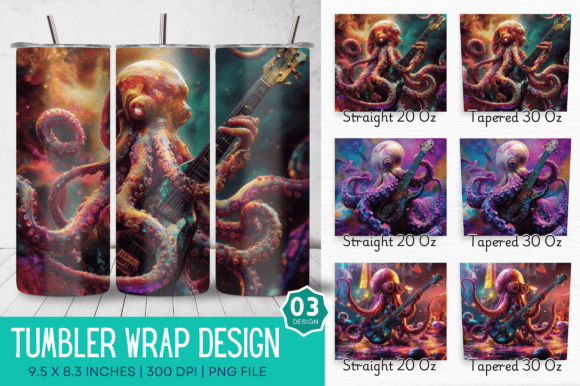Mastering the 3D Musician Octopus Tumbler Design for Professional Sublimation Results