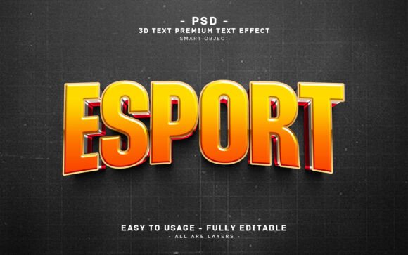Mastering the Editable 3D Text Effect ESPORT Design for High-Impact Visuals