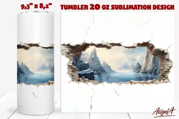 Nature Sublimation Tumbler Wrap Guide