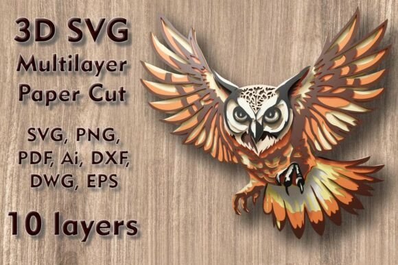 Transforming Digital Designs into Tangible Depth: The Rise of Multilayered Owl Wall Art