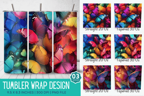 Unlocking Creativity: A Comprehensive Guide to 3D Rainbow Butterflies Tumbler Design for Sublimation