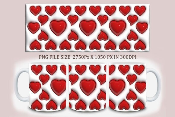 Unlocking Creativity with the 3D Inflated Love Mug Design PNG