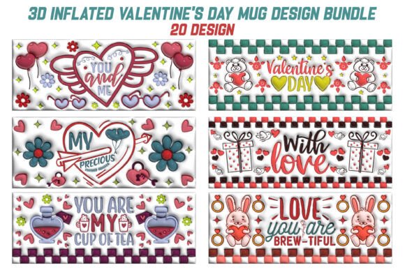 Unlocking Creativity with the 3D Valentine’s Day Mug Design Bundle
